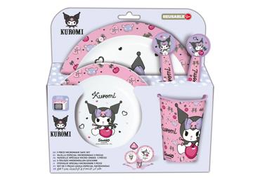 Plastnõude komplekt Kuromi 5tk