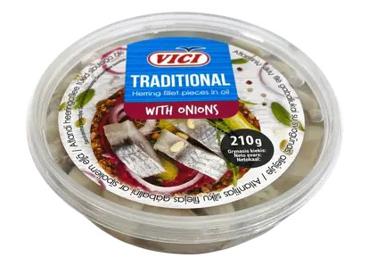 Heeringafil.tükid sibul. õlis VICI 210g