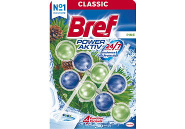 WC-värsk.BREF Power Aktiv Pine,2x50g