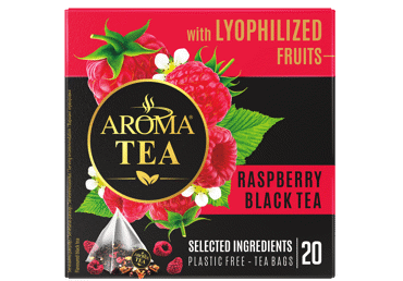 Must tee AROMA TEA püram.vaarika20x1.5g