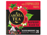 Must tee AROMA TEA püram.vaarika20x1.5g