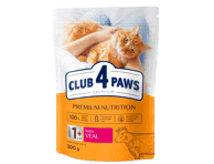 Kassi kuivtoit CLUB 4 PAWS vasikal.300g