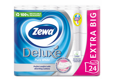 Tualettpaber ZEWA Deluxe White 24r*3kih