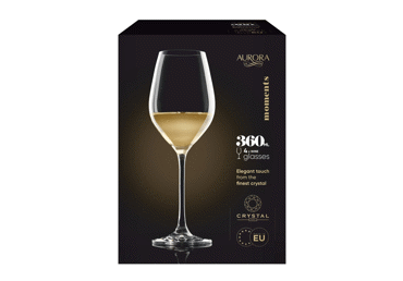 Veinipokaalid AURORA Moments 360ml 4tk - 1