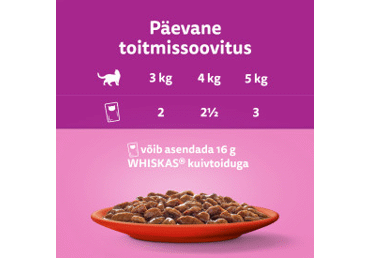 Kiisueine Klassik. WHISKAS 12x85g 1a+ - 3