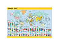 Lauamatt Maailma riigid 40*60cm