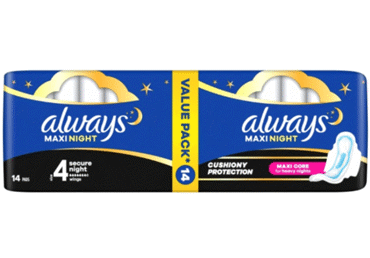 Hüg.sidemed ALWAYS Maxi Night S4 14tk