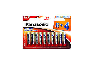 Patarei LR6PPG/10BW 6+4 Panasonic AA