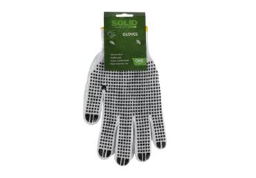 Kootud töökindad kummipunktidega SOLID - 1