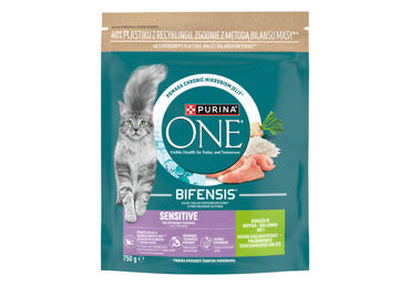 Kuiv kassisööt ONE Sensitive kalkun750g