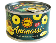 Ananassiviilud kerges siirupis MINU 227g