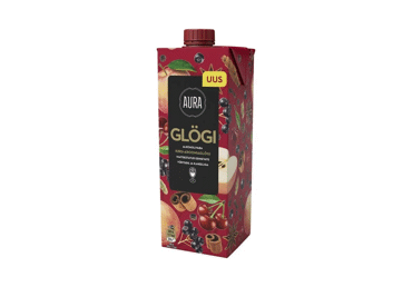 Alkoholivaba glögi AURA Kirsi-aroon. 1L