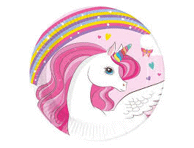 Papptaldrikud Unicorn 20cm, 8tk