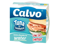 Tuunikalatükid vees, CALVO, 142 g