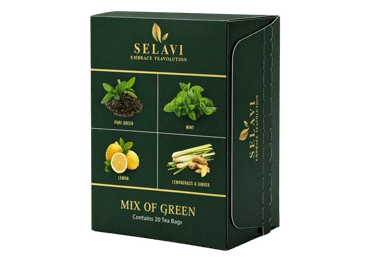Roheline tee SELAVI Mix of green 20x1.8g